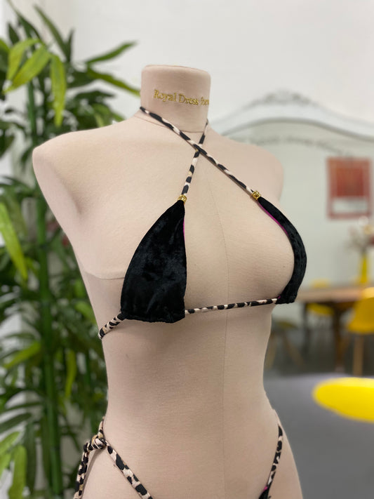 BIKINI TOP BLACK FELINA